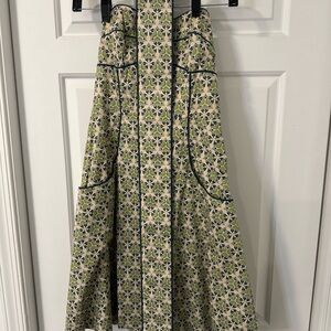 Susana Monaco Green and Blue Patterned Mini Dress